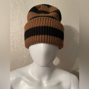 Black/Tan H&M stripe beanie